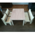 Kindersetje met tafeltje, bankje en twee stoelen nr 13